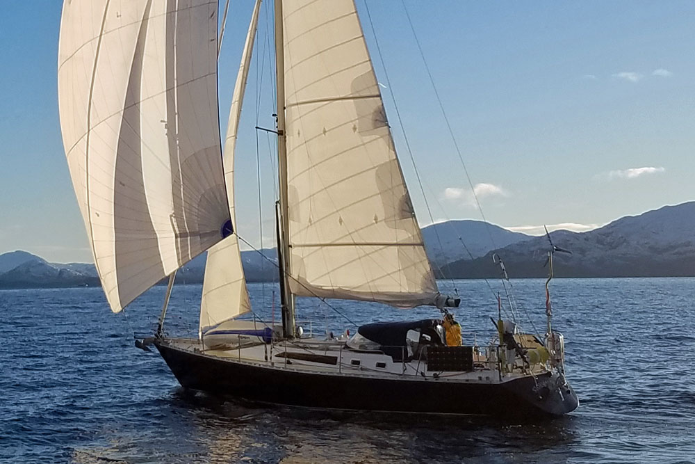 'Stormalong', a Van de Stadt Caribbean 40 sailboat