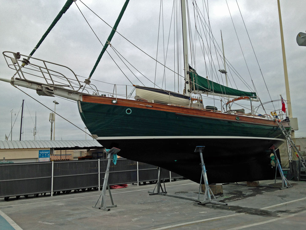 Hans Christian 42 'Heart', ashore 2