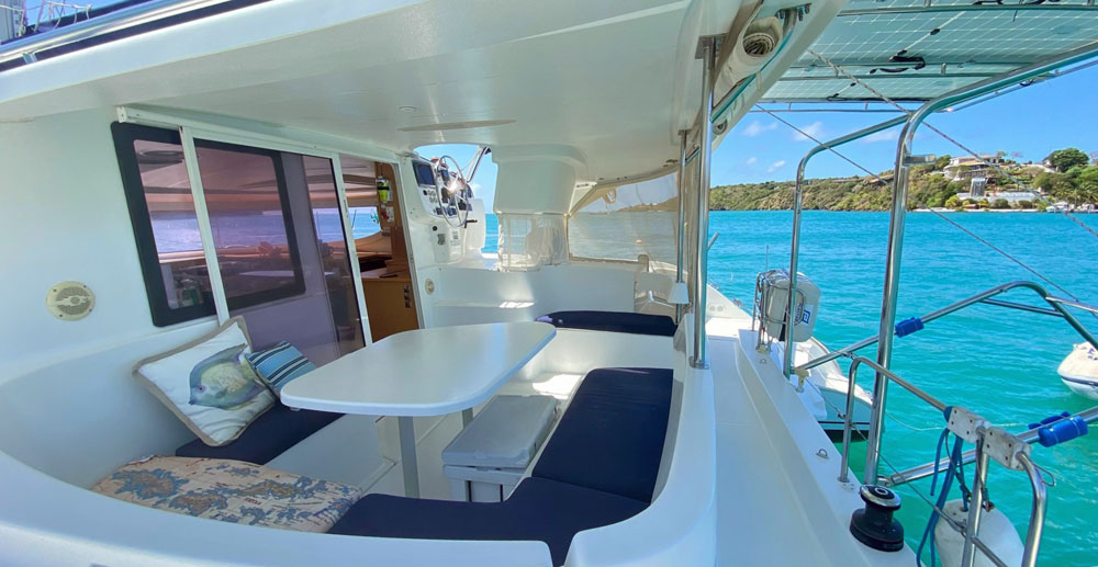 'Coco Rose', Lipari 41, aft deck area