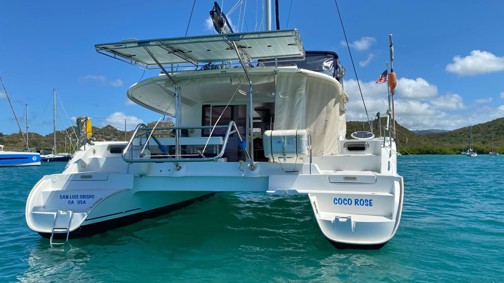 'Coco Rose', Lipari 41, anchored 2