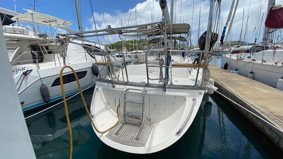 'Windward, Tayana 48DS, stern view