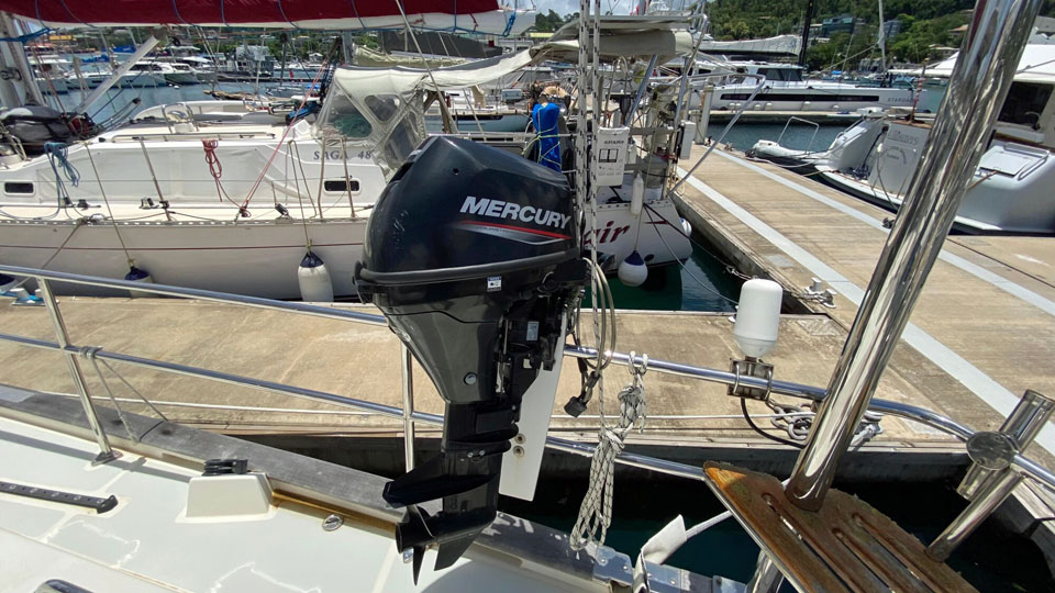 'Windward, Tayana 48DS, outboard