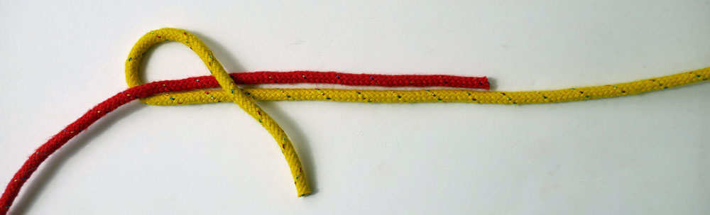 How to Tie the Double Fishermans Knot; Stage 1