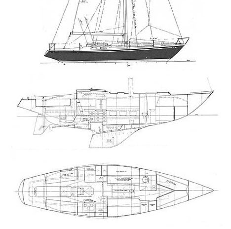 swan 40 sailboat data