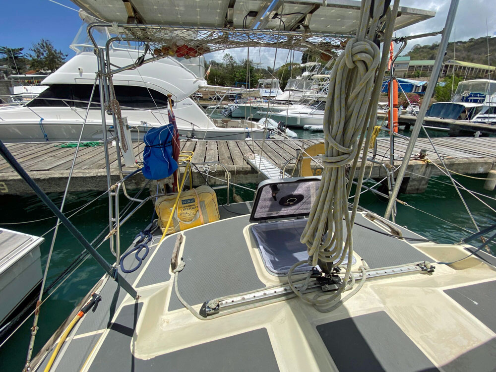 Westerly Oceanranger 38 'Petrel Blue' after deck