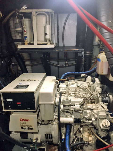 An Onan marine generator